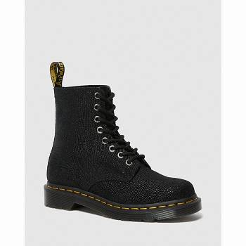 Dr Martens 1460 Pascal Glitter - Cierne Cizmy Damske, DR0197